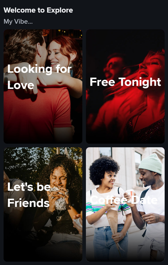 Tinder Explore - My Vibe Groups